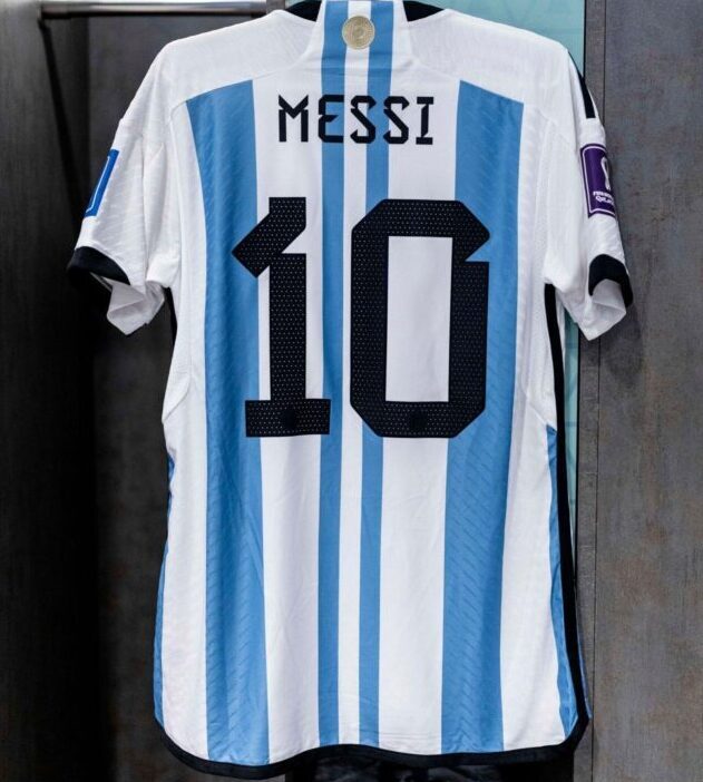 Argentina Messi 10 Home Shirt 2022 World Cup Jersey