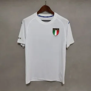 ITALY EURO 2000 WHITE AWAY RETRO FOOTBALL SHIRT