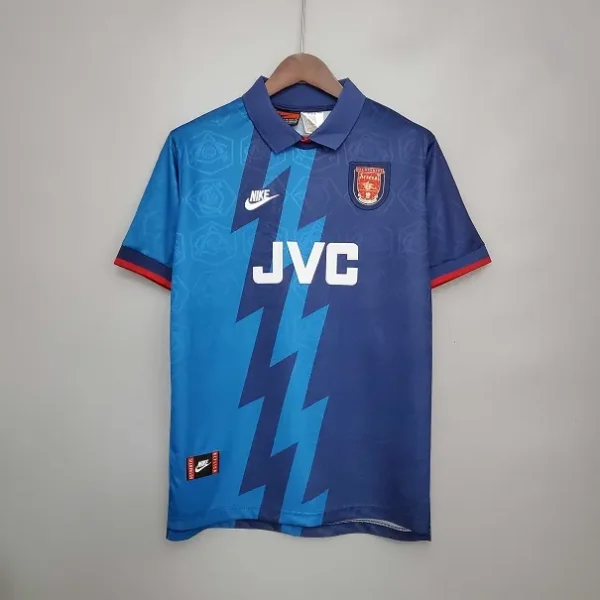 Arsenal 1995-1996 Away Dark Blue Retro Soccer Jersey