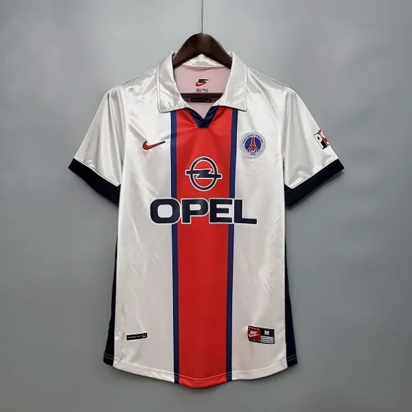 Paris St Germain Psg 1997-1998 Away White Jersey