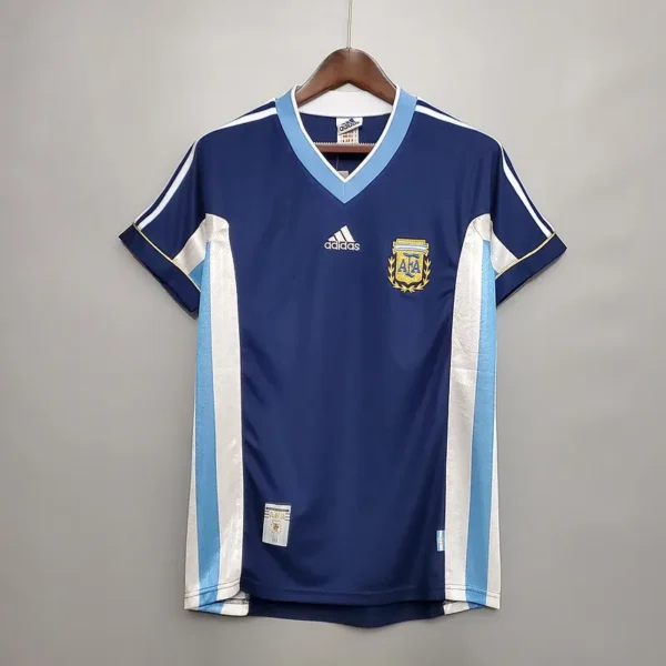 Argentina 1998 World Cup Away Soccer Jersey