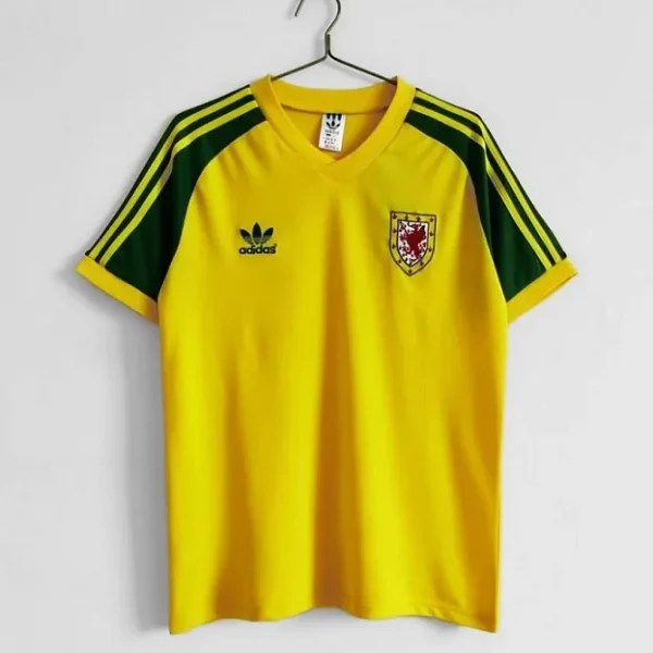 Wales 1982 Yellow Away Retro Football Shirt