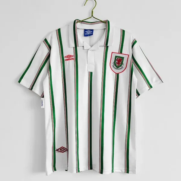 Wales 1993-1995 Away White Away Retro Football Shirt