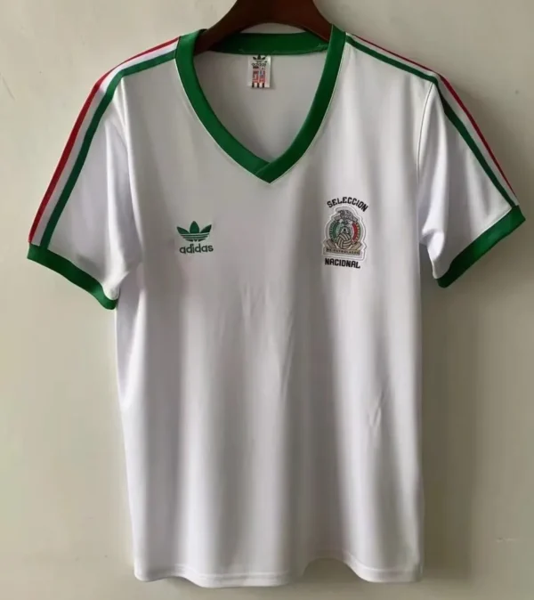 Mexico 1983 Away White Soccer Jersey