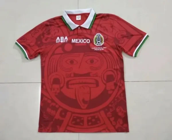 Mexico 1998 World Cup Special Red Soccer Jersey