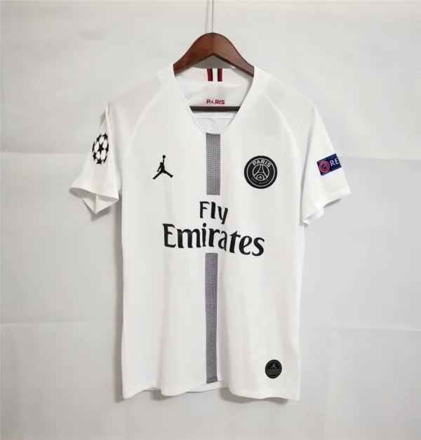 Paris St Germain (Psg) 2018-2019 Away White Soccer Retro Jersey