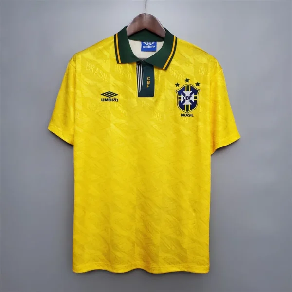 Brazil 1991-1993 Home Soccer Jersey