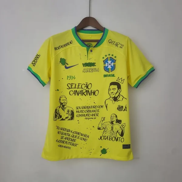 Brazil 2022 World Cup Home Special Soccer Jersey