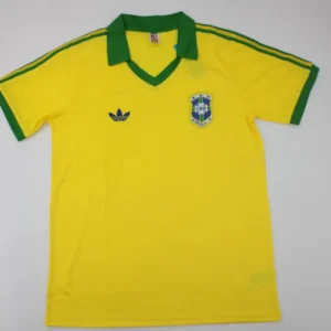 Brazil 1978 Retro Home Football Shirt