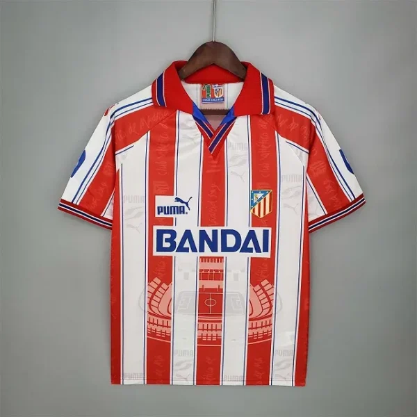 Atletico Madrid 1996-1997 Home Retro Football Shirt