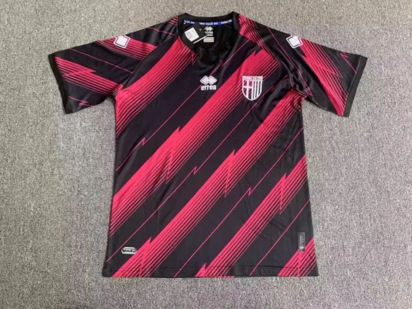 Parma 2022-2023 Third Black Red Soccer Jersey
