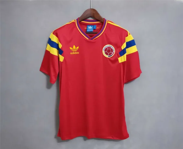 Colombia 1990 World Cup Away Retro Football Shirt