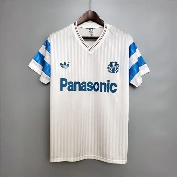 Marseille 1990-1991 Home Retro Football Shirt