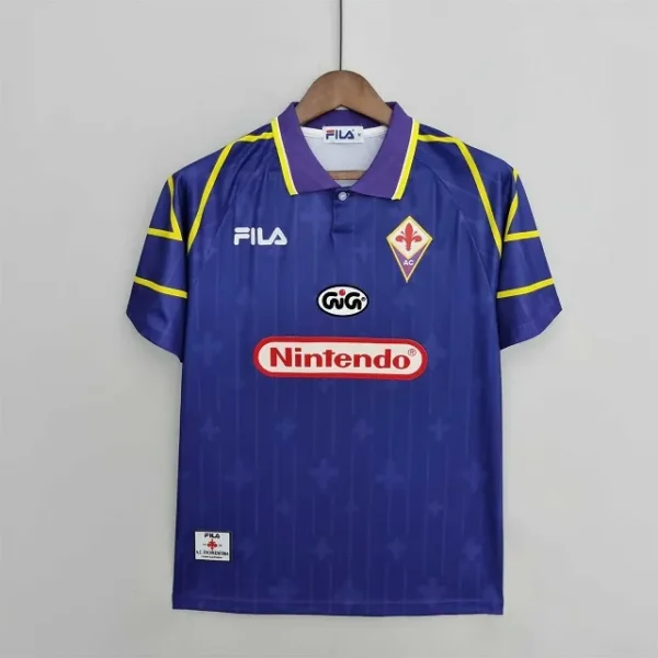 Fiorentina 1997-1998 Home Retro Football Shirt