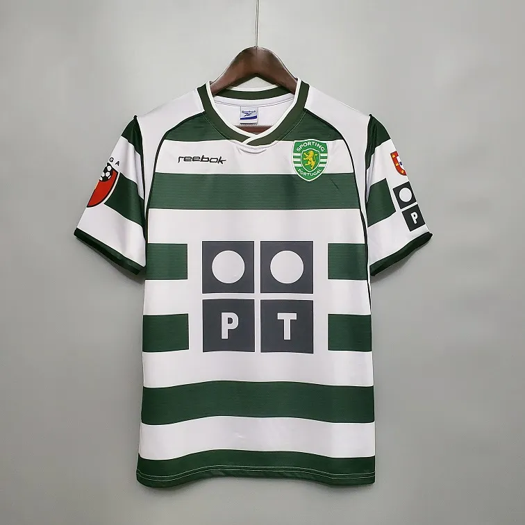 Sporting Lisbon 2002-2003 Home Retro Football Shirt