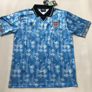 ENGLAND 1990-1992 RETRO BLUE AWAY FOOTBALL SHIRT