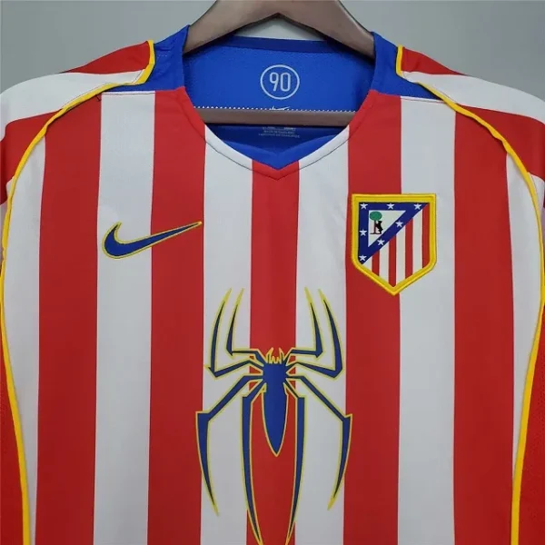 Atletico Madrid 2004 -2005 Spider Home Retro Football Shirt