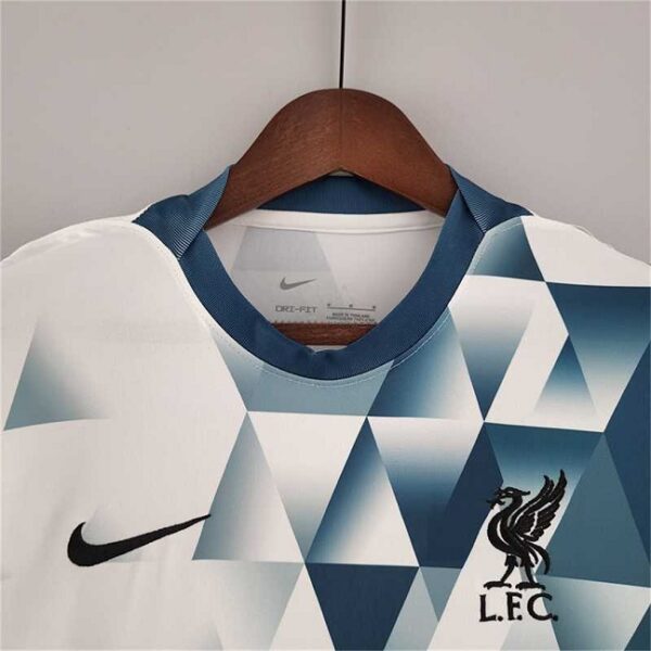 Liverpool 2022 White Green Training Soccer Jersey