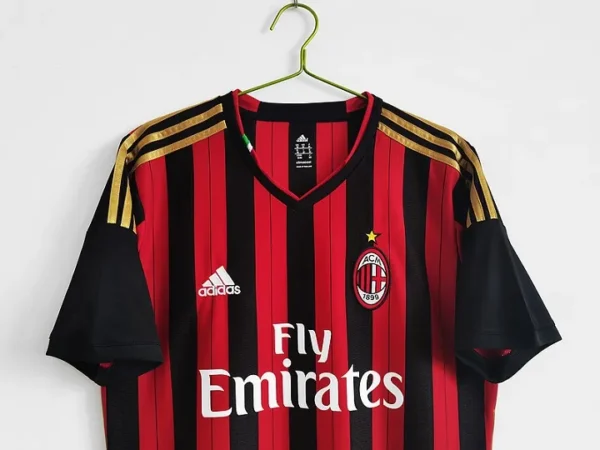 Ac Milan 2013-2014 Home Soccer Retro Jersey