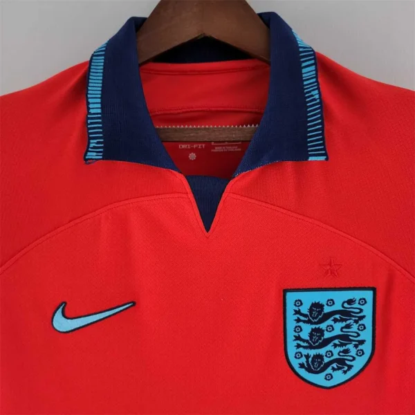 England 2022 World Cup Away Red Soccer Jersey