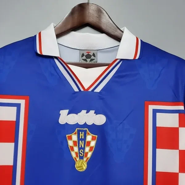 Croatia 1998 World Cup Away Soccer Jersey