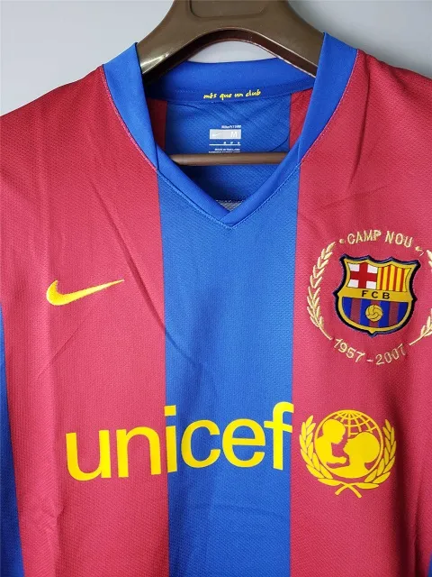Barcelona 2007-2008 Home Soccer Jersey