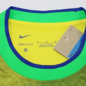 Brazil 2022-2023 Pele Special Yellow Green Soccer Jersey