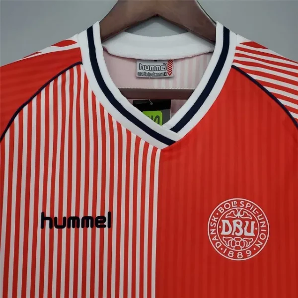 Denmark 1986 Home Retro Football Shirt