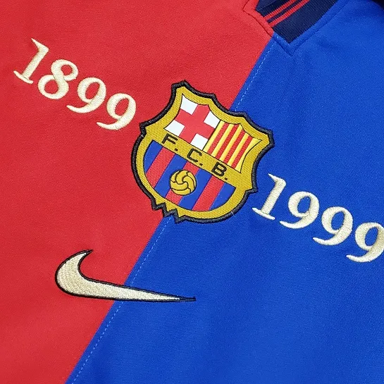 Barcelona 1999-2000 Home Soccer Jersey