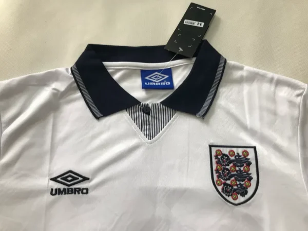 England 1990-1992 Retro Home Football Shirt
