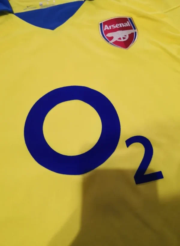 Arsenal 03/05 Away Retro Yellow Football Shirt