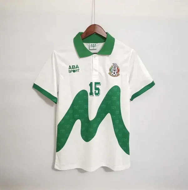 Mexico 1995 Away White Retro Soccer Jersey