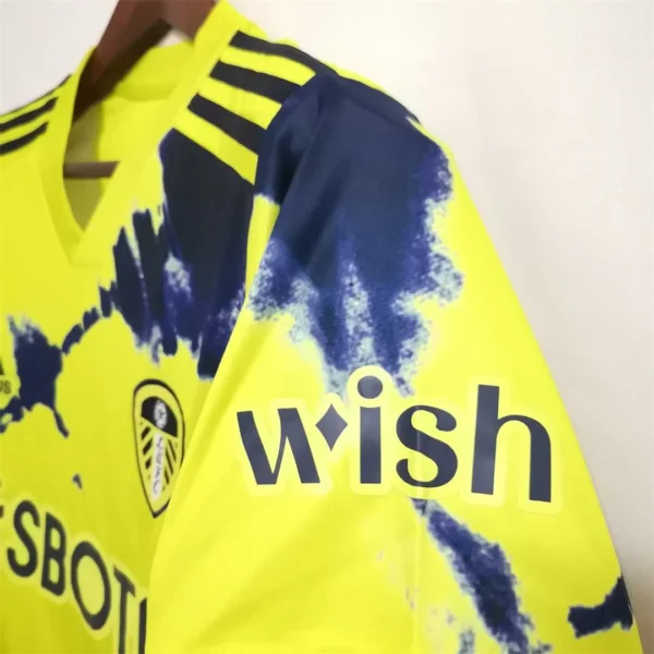 Leeds United 2022-2023 Away Yellow Soccer Jersey