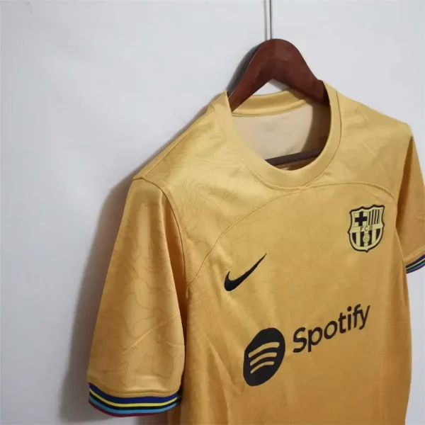 Barcelona 2022-2023 Away Gold Soccer Retro Jersey
