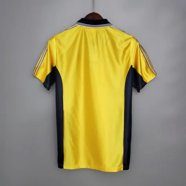 Marseille 1998-1999 Away Yellow Retro Football Shirt
