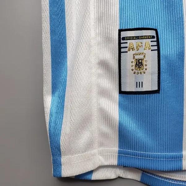 Argentina 1998 World Cup Home Soccer Jersey