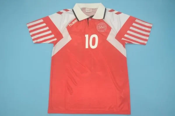 Denmark 1992 Euro Cup Winners Home Retro Football Shirt