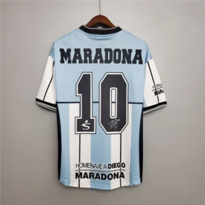 Argentina 2001 Home Maradona Soccer Jersey
