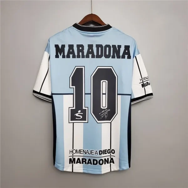 Argentina 2001 Home Maradona Soccer Jersey