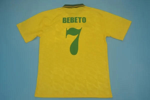 Brazil 1991-1993 Home Soccer Jersey
