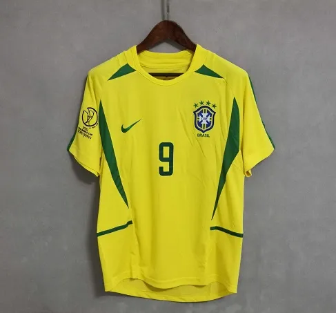Brazil World Cup 2002 Home Retro Football Shirt