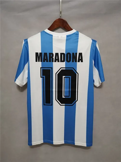 Argentina 1986 World Cup Home Soccer Jersey