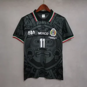 MEXICO WORLD CUP 1998 BLACK AWAY FOOTBALL SHIRT