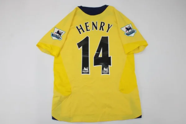 Arsenal 2005/2006 Retro Yellow Away Shirt
