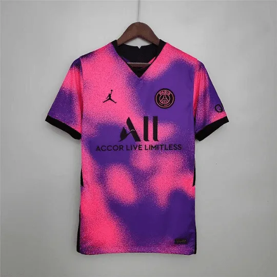 Paris St Germain Psg 2020-2021 Pink Away Football Shirt