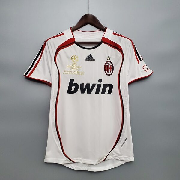 Ac Milan 2006-2007 Away White Ucl Final Retro Football Shirt