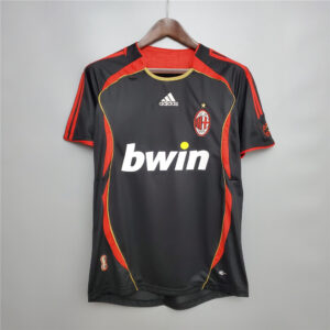 AC Milan 2006-2007 Away Third Black Football Shirt
