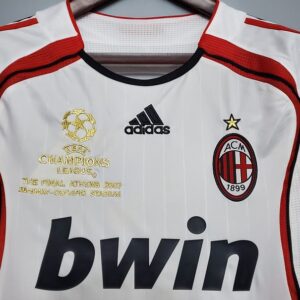 AC Milan 2006-2007 Away White UCL Final Retro Football Shirt