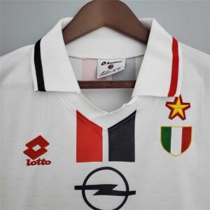 AC Milan 1996-1997 Away White Retro Football Shirt