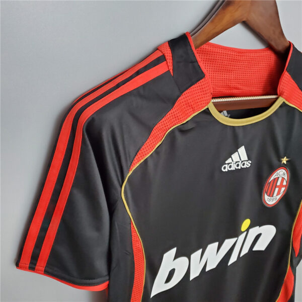 Ac Milan 2006-2007 Away Third Black Football Shirt